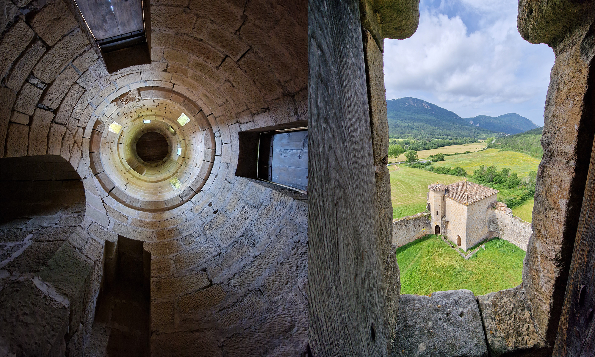 Château d'Arques Cathare vue intérieur