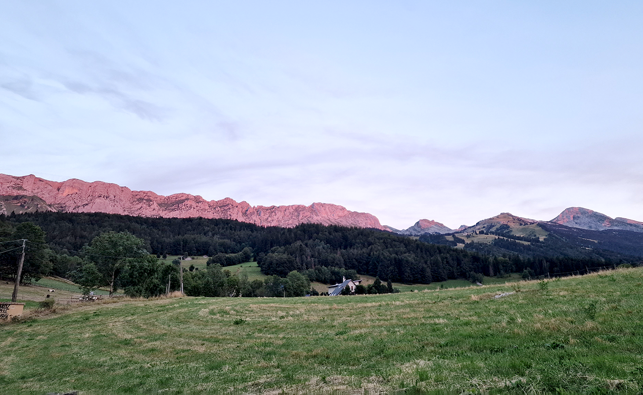 coucher du soleil vercors