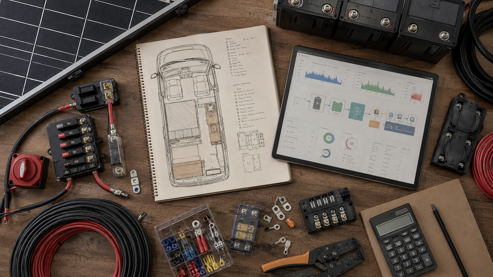 calculer ses besoins en électricité pour son van